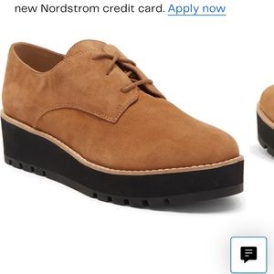 Eileen Fisher Eddy suede platform loafer size 11